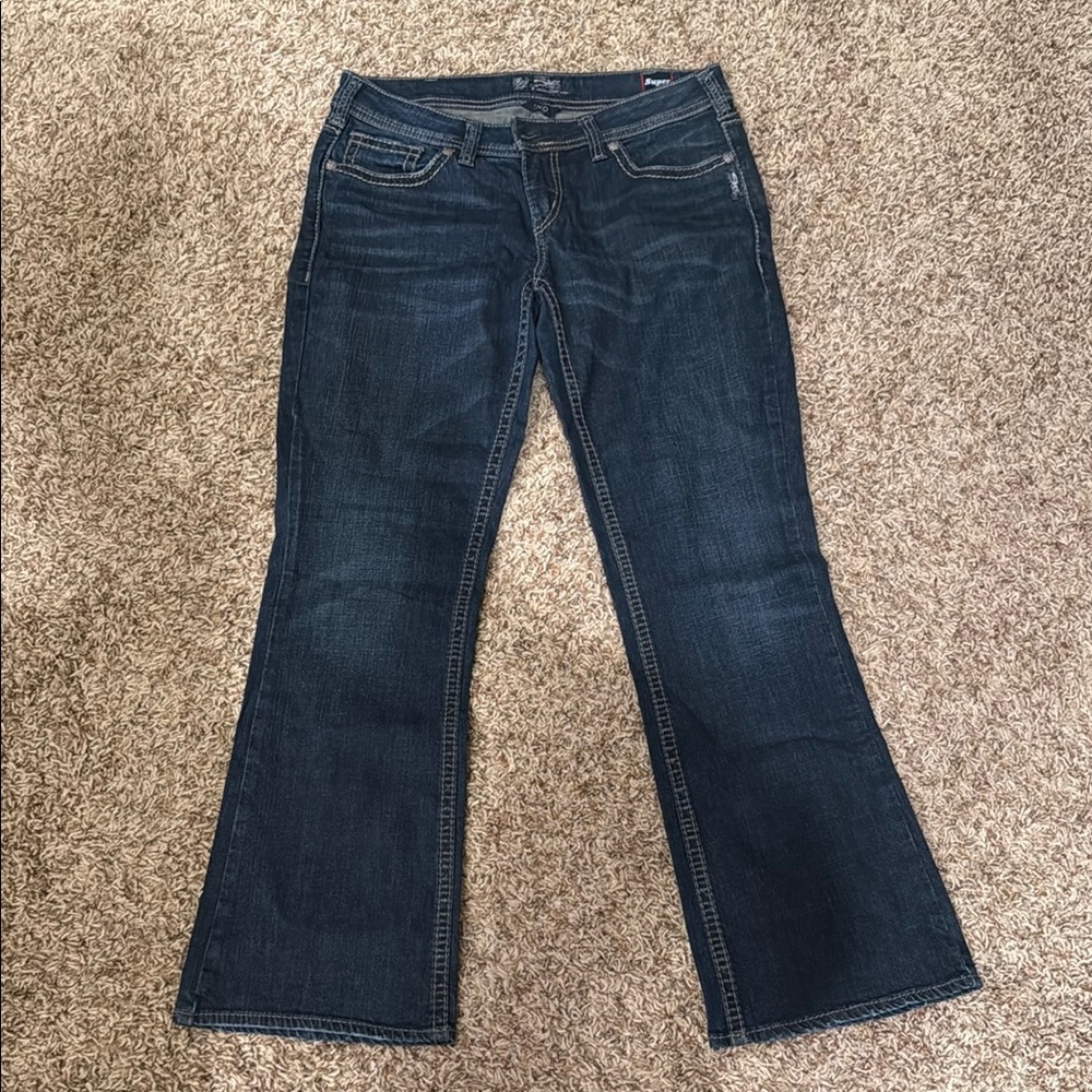 Silver Jeans Blue Flare Wide Leg